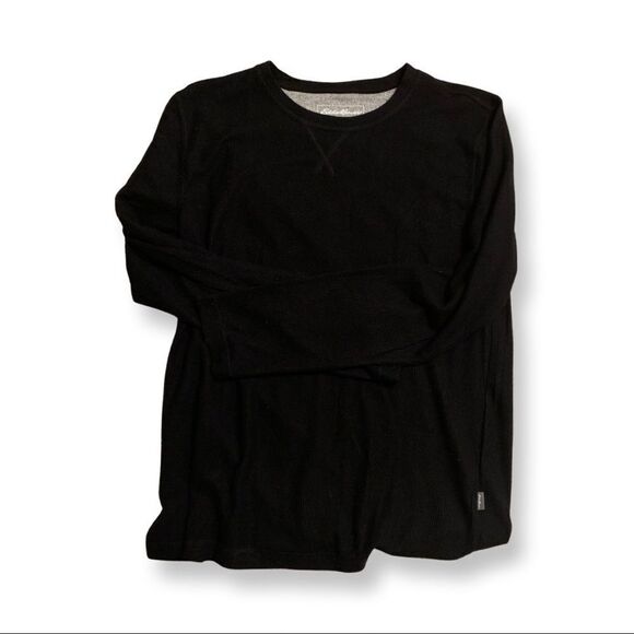 Mens Eddie Bauer black LONG-SLEEVE RAGLAN TOP   - Picture 2 of 4